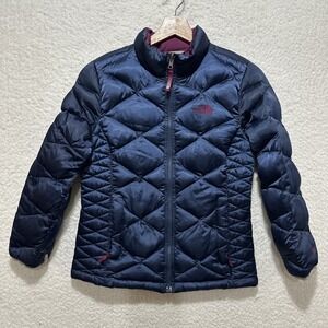 The North Face Youth Girls Blue Goose Down 550 Size LG 14/16 FLAWS